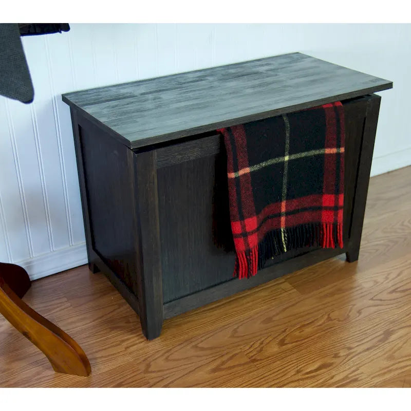 Banc de rangement en bambou massif