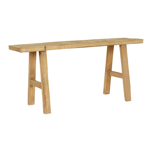 Banc Elmwood de 43 po de long, 10 po de large, Bois naturel - 9'6 x 12'11