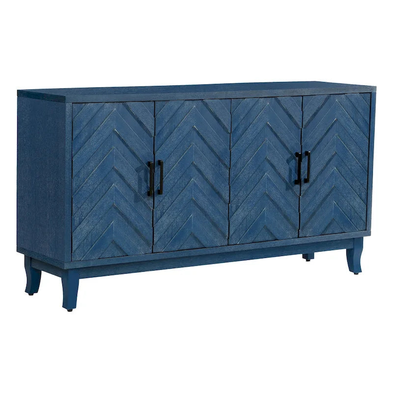 Buffet vitrine de style vintage plus robuste