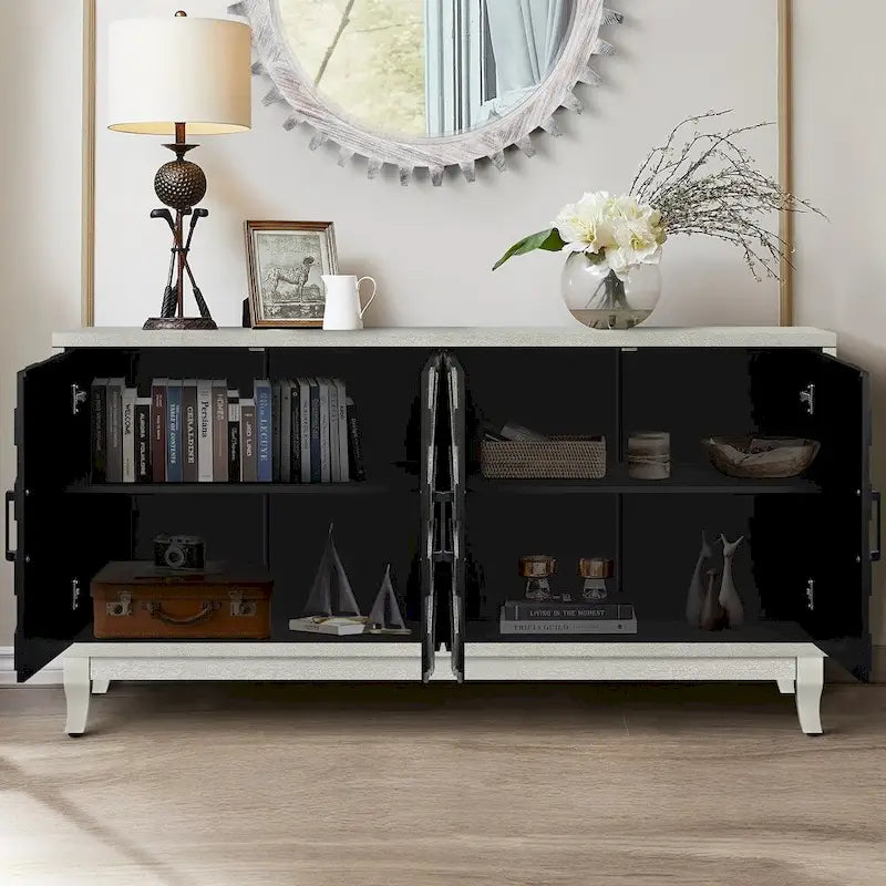Buffet vitrine de style vintage plus robuste