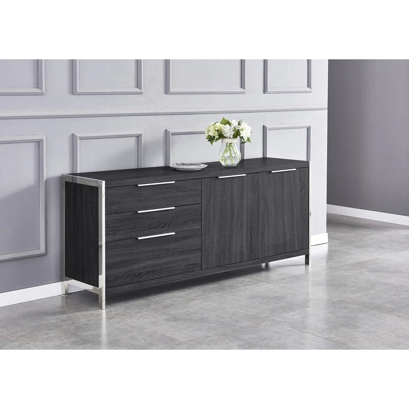 Commode moderne à 3 tiroirs laquée