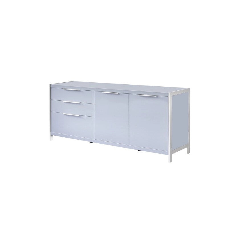 Commode moderne à 3 tiroirs laquée