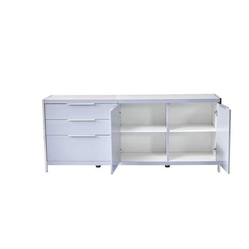 Commode moderne à 3 tiroirs laquée