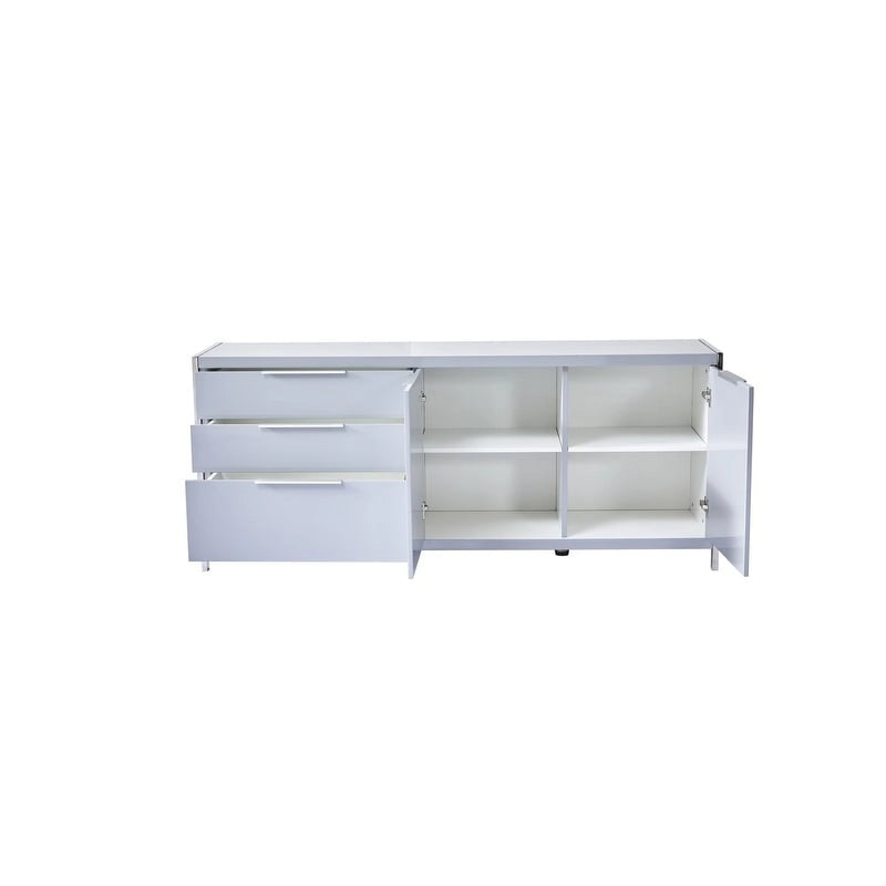 Commode moderne à 3 tiroirs laquée