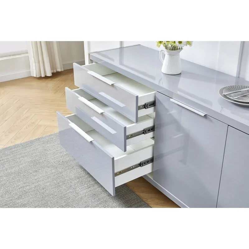 Commode moderne à 3 tiroirs laquée