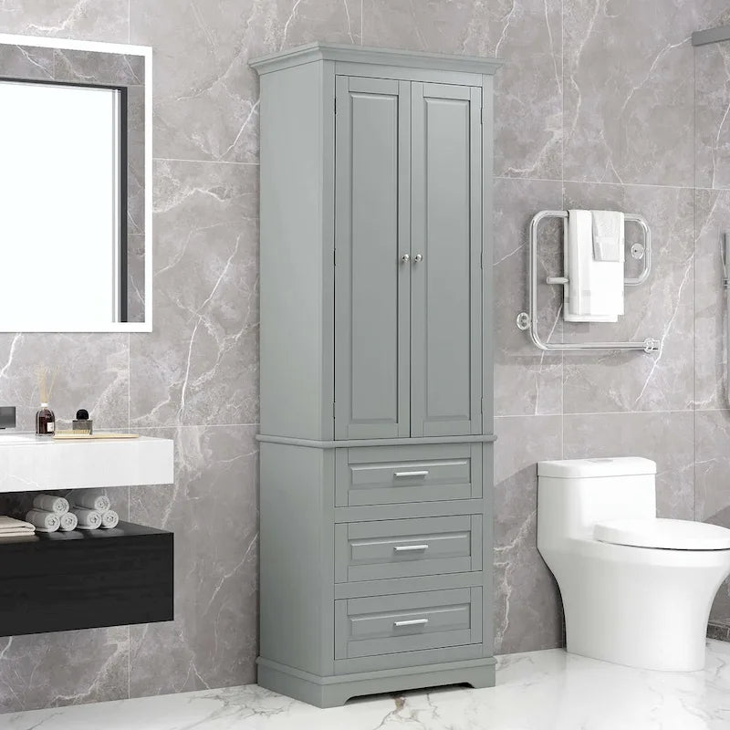 Meuble haut de salle de bain avec trois tiroirs