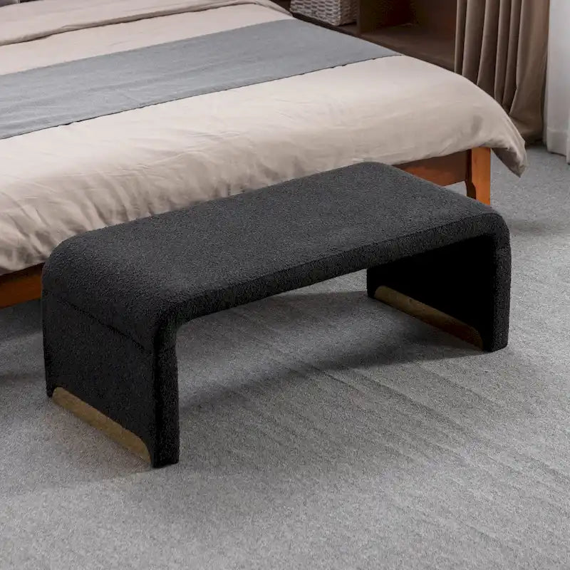 Pouffe en tissu, Banc de chambre, Banc à chaussures