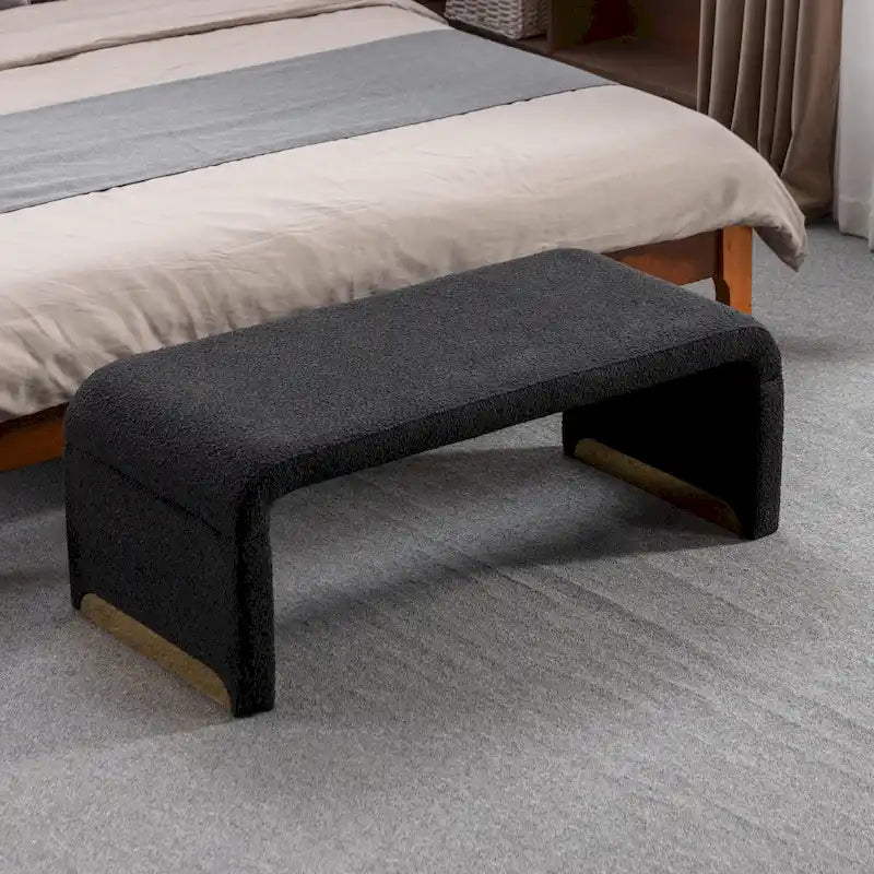 Pouffe en tissu, Banc de chambre, Banc à chaussures