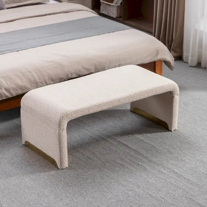 Pouffe en tissu, Banc de chambre, Banc à chaussures