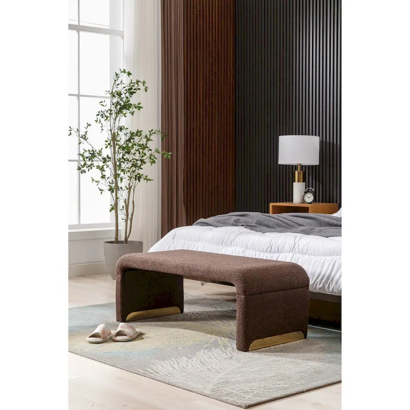 Pouffe en tissu, Banc de chambre, Banc à chaussures