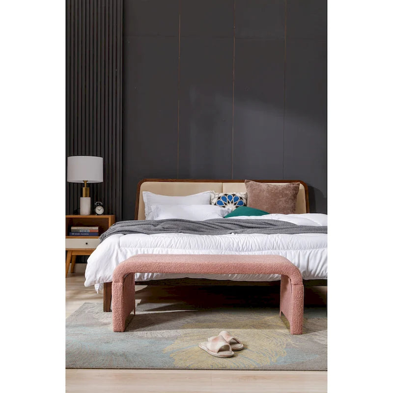 Pouffe en tissu, Banc de chambre, Banc à chaussures