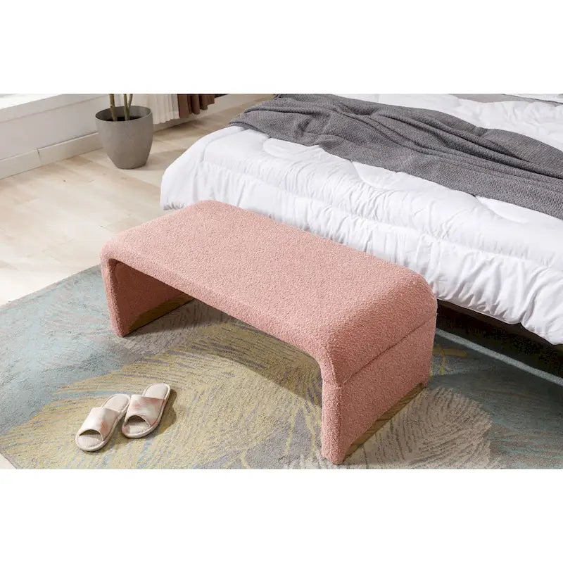 Pouffe en tissu, Banc de chambre, Banc à chaussures