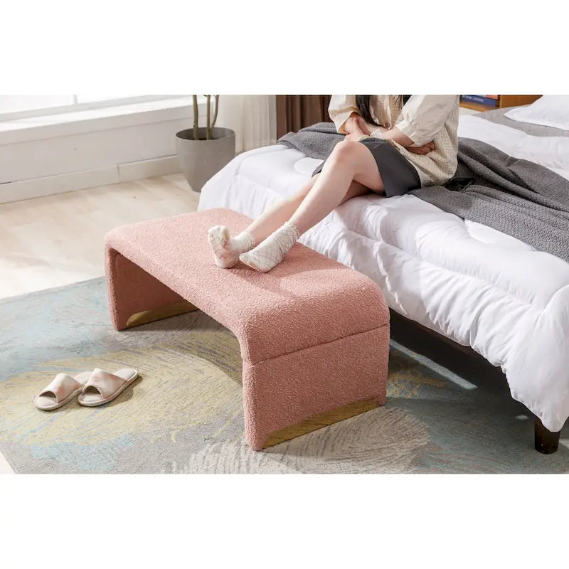 Pouffe en tissu, Banc de chambre, Banc à chaussures