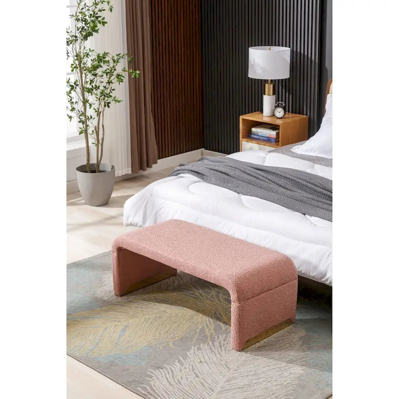 Pouffe en tissu, Banc de chambre, Banc à chaussures