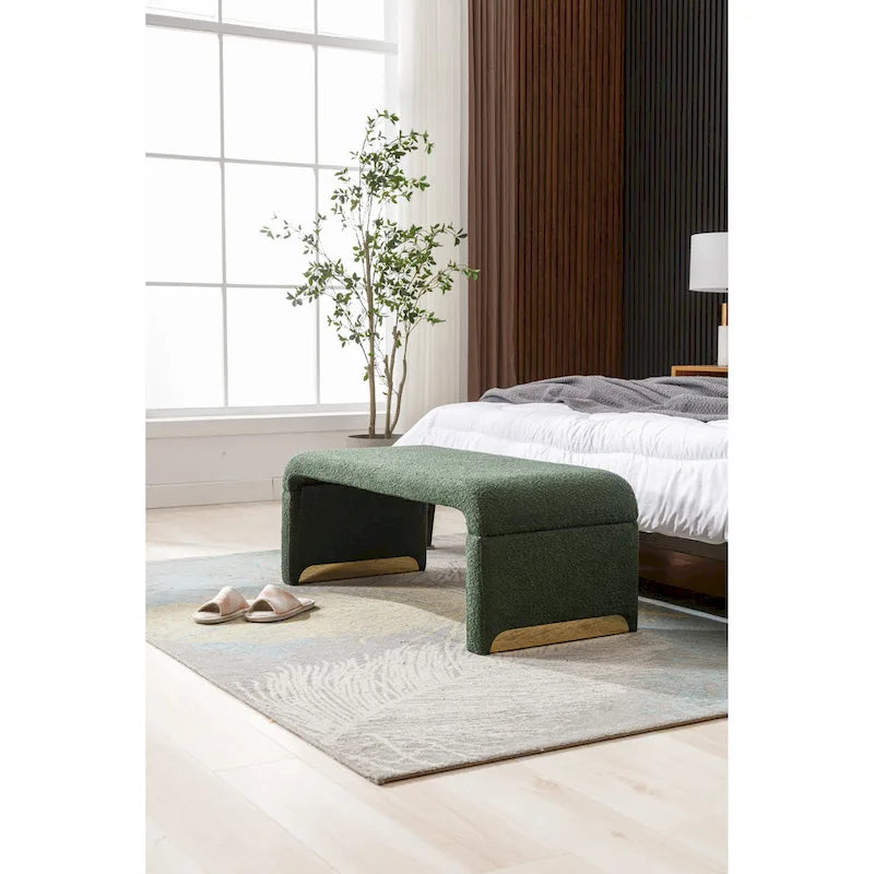 Pouffe en tissu, Banc de chambre, Banc à chaussures