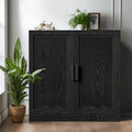 Armoire de rangement à deux portes et étagères