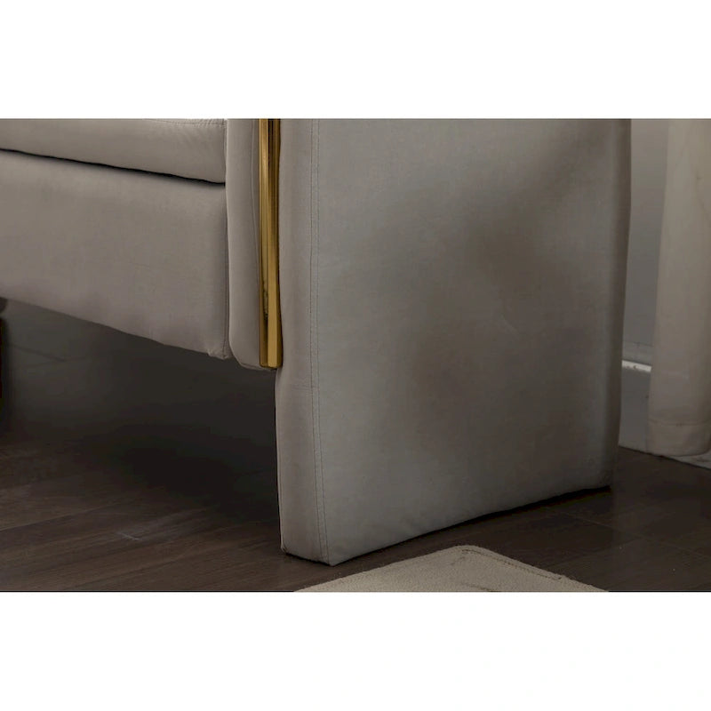 Banc de rangement en tissu velours pour chambre à coucher