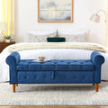 Banc de rangement capitonné pour chambre à coucher