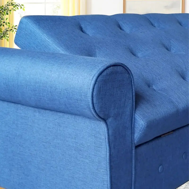 Banc de rangement capitonné pour chambre à coucher